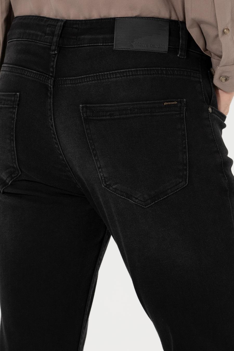 Siyah Slim Fit Denim Pantolon_6