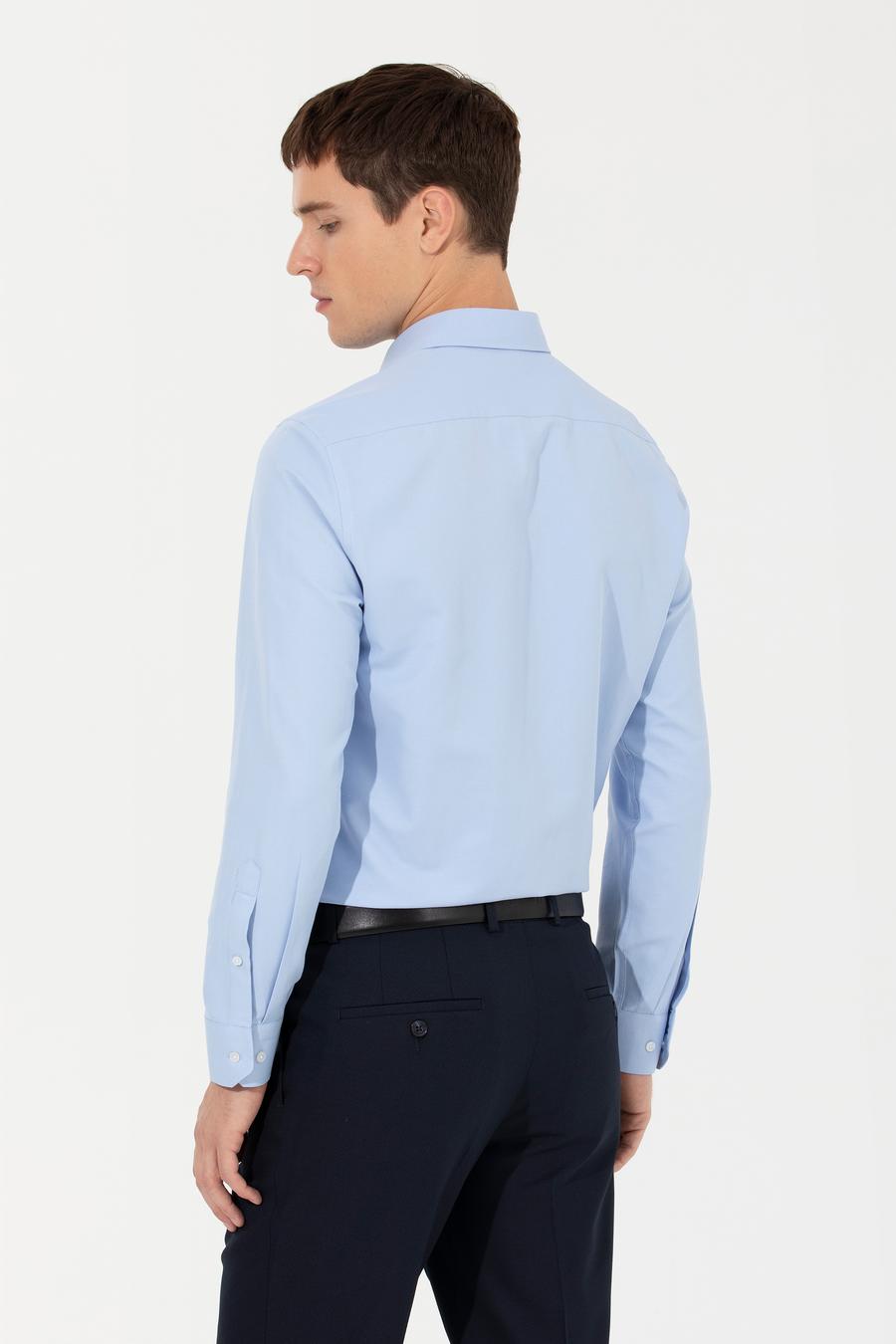 Koyu Mavi Slim Fit Gömlek_4