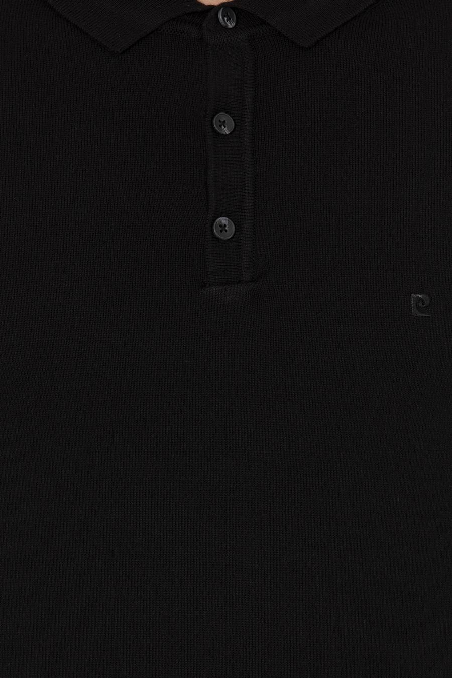Siyah Slim Fit Triko Kazak_5