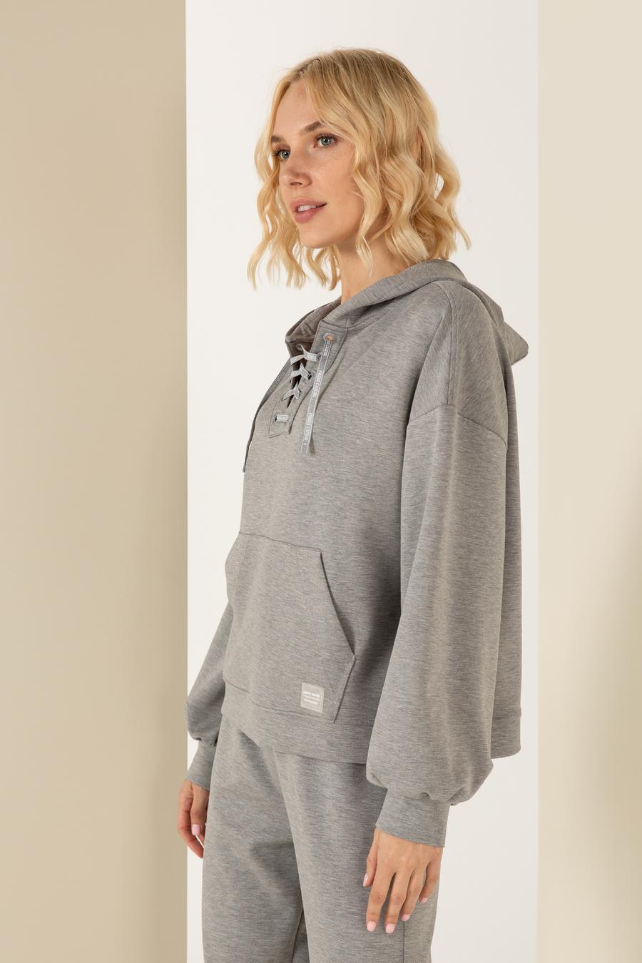Gri Melanj Oversize Sweatshirt_2