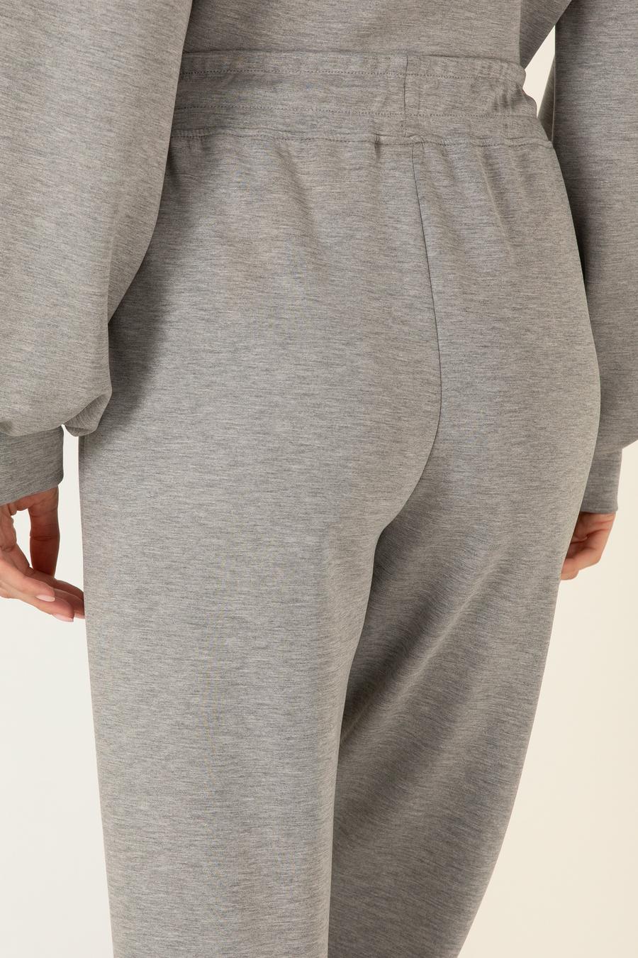 Gri Melanj Regular Fit Eşofman Altı_6