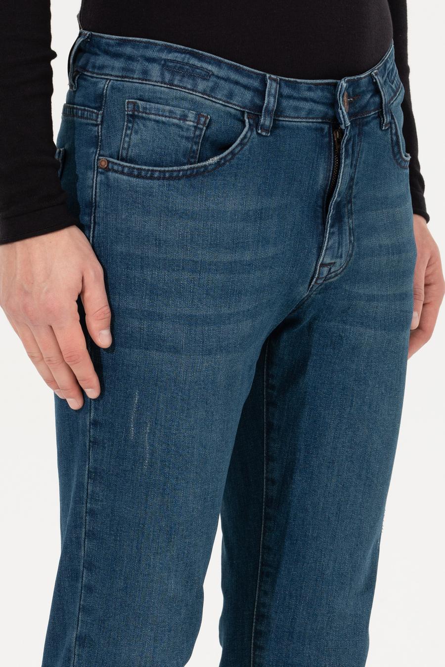 İndigo Slim Fit Denim Pantolon_5