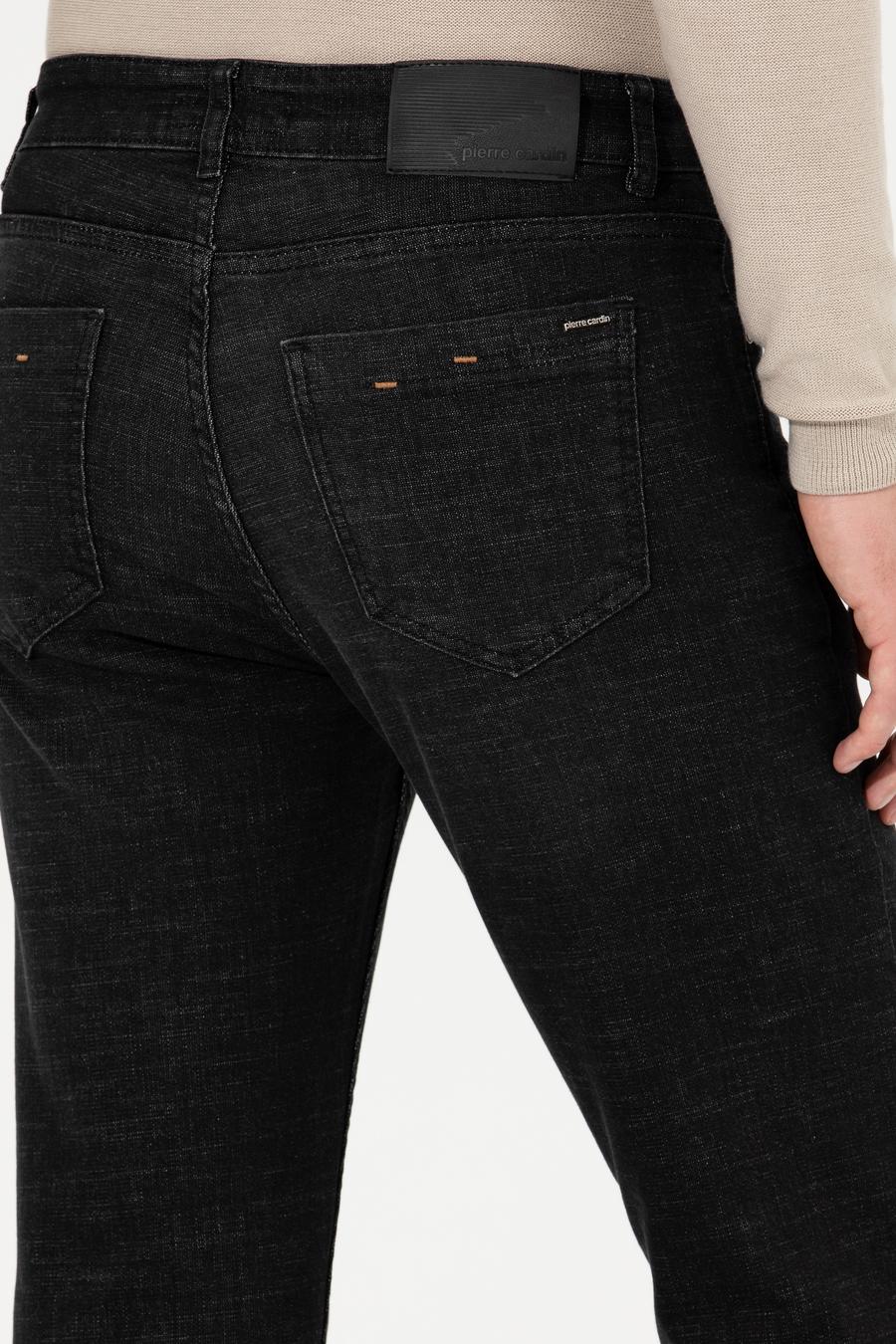 Siyah Slim Fit Denim Pantolon_6