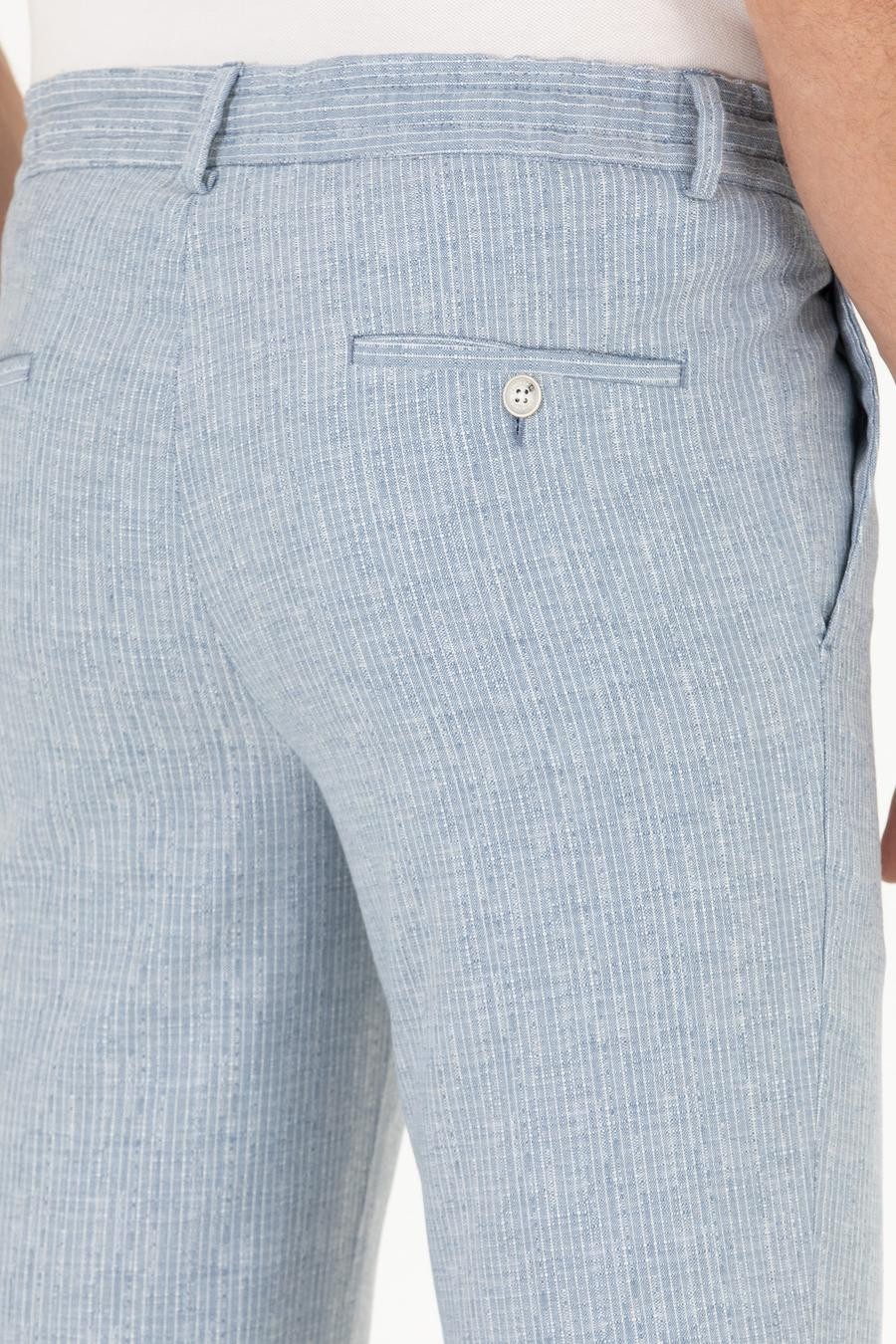 Açık Mavi Slim Fit Kumaş Pantolon_6